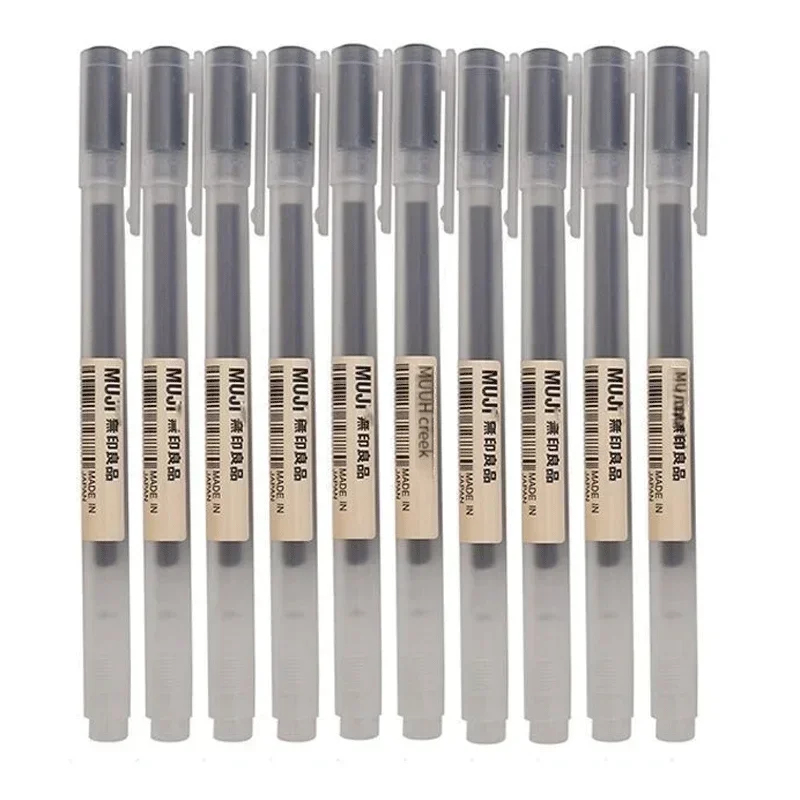 Muji Stationery Gel Pen - Precioso Bolígrafo de Gel MUJI Negro/Rojo/Azul