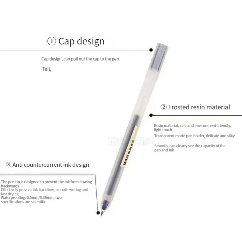 Juego de 6/8 Bolígrafos de Gel - Muji Stationery Gel Pen reseña y precio
