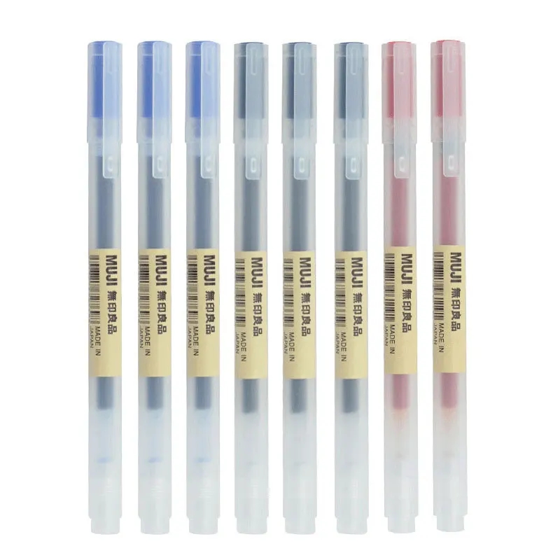 3-6 unids/set 0,38mm bolígrafo - Muji Stationery Gel Pen reseña y precio