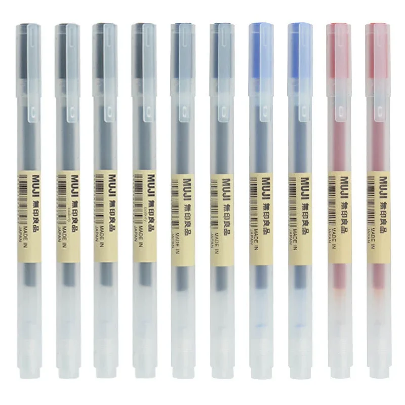 10-30 unids/set 0,38/0,5mm bol - Muji Stationery Gel Pen reseña y precio