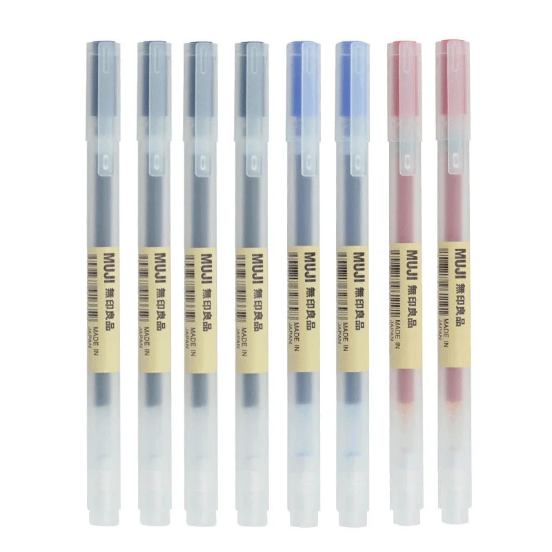 6/8 unids/set bolígrafo de Gel - Muji Stationery Gel Pen reseña y precio