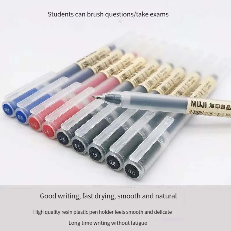 6/8 unids/set bolígrafo de Gel - Muji Stationery Gel Pen reseña y precio