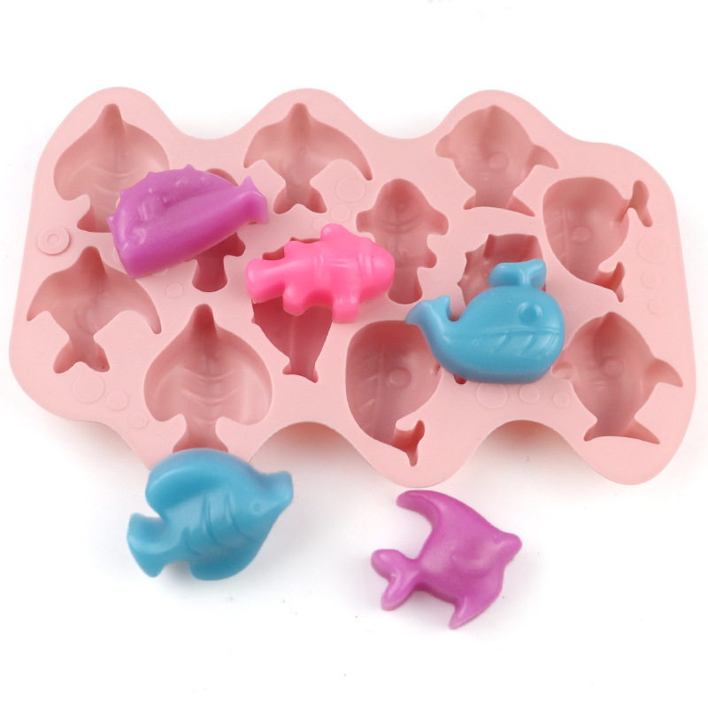 Molde de silicona con tema mar - Soap Making Websites reseña y precio