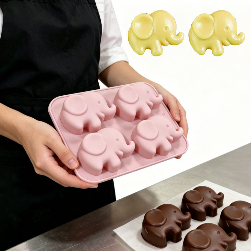 Molde de silicona 3D de elefan - Soap Making Websites reseña y precio