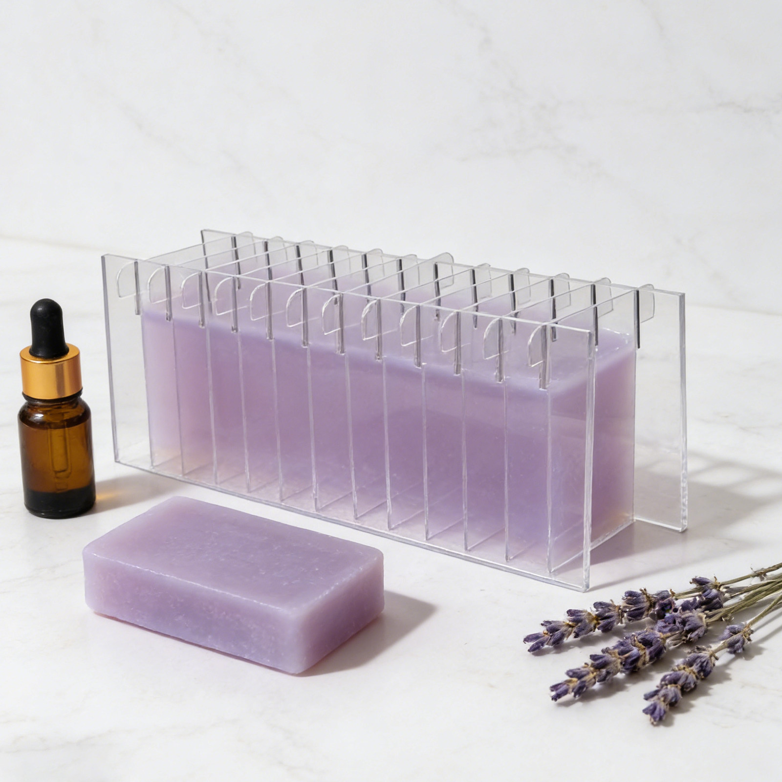 Tablero divisor de jabón acríl - Soap Making Cold Process reseña y precio