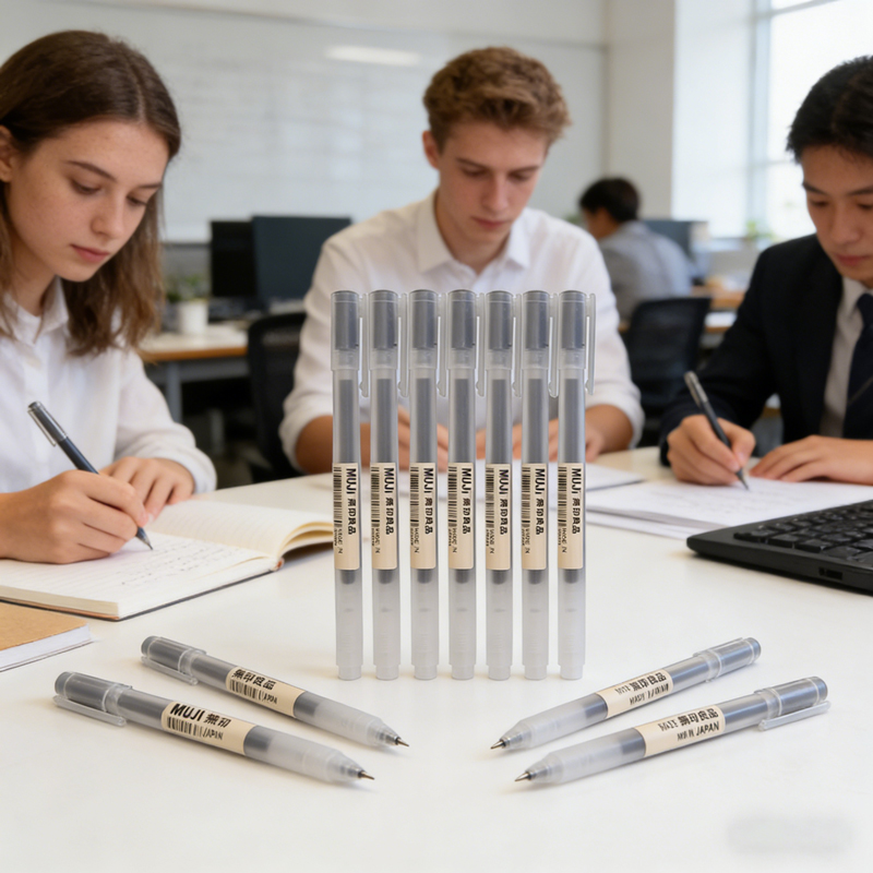 6/8 bolígrafos de gel estilo M - Muji Stationery Gel Pen reseña y precio
